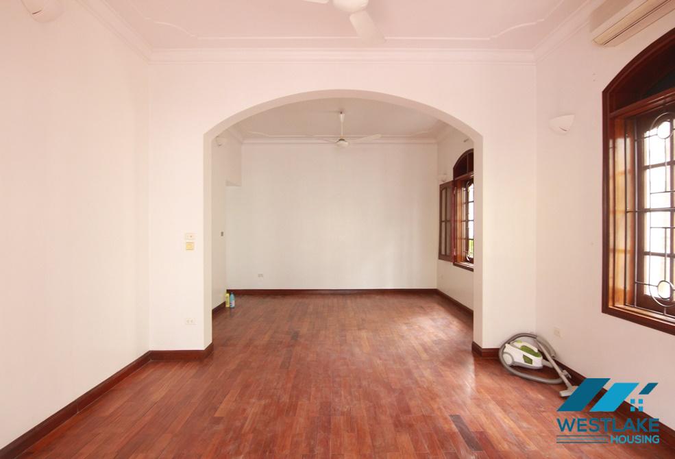 An unfurnished villa with yard for rent in To Ngoc Van, Tay Ho