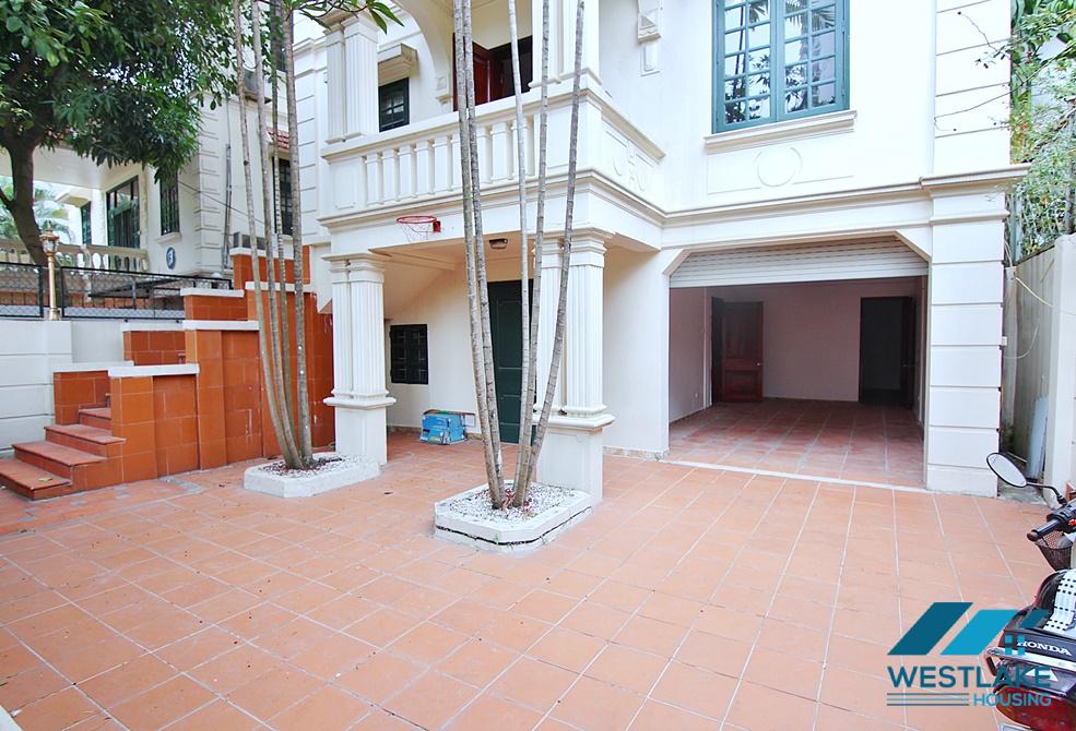A nice villa with big yard for rent in To Ngoc Van, Tay Ho