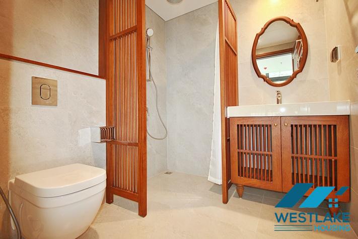 Beautiful, spacious 4-bedroom apartment with a large balcony and lake view for rent in Tu Hoa, Tay Ho, Hanoi.