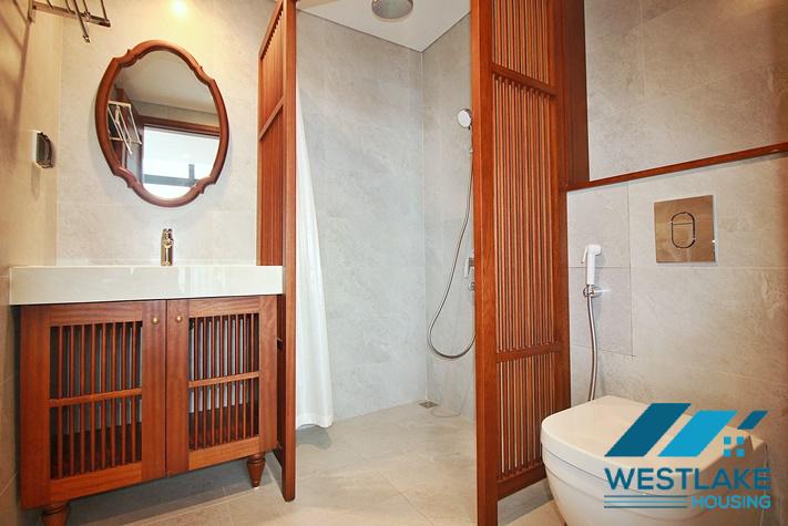 Beautiful, spacious 4-bedroom apartment with a large balcony and lake view for rent in Tu Hoa, Tay Ho, Hanoi.