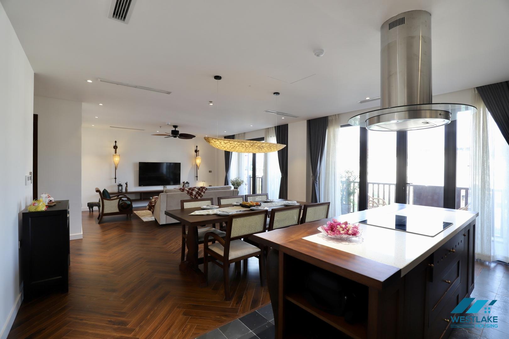 Good quality and lake view, three bedrooms apartment for rent in Truc Bach area, Ha Noi Good quality and lake view, three bedrooms apartment for rent in Truc Bach area, Ha Noi