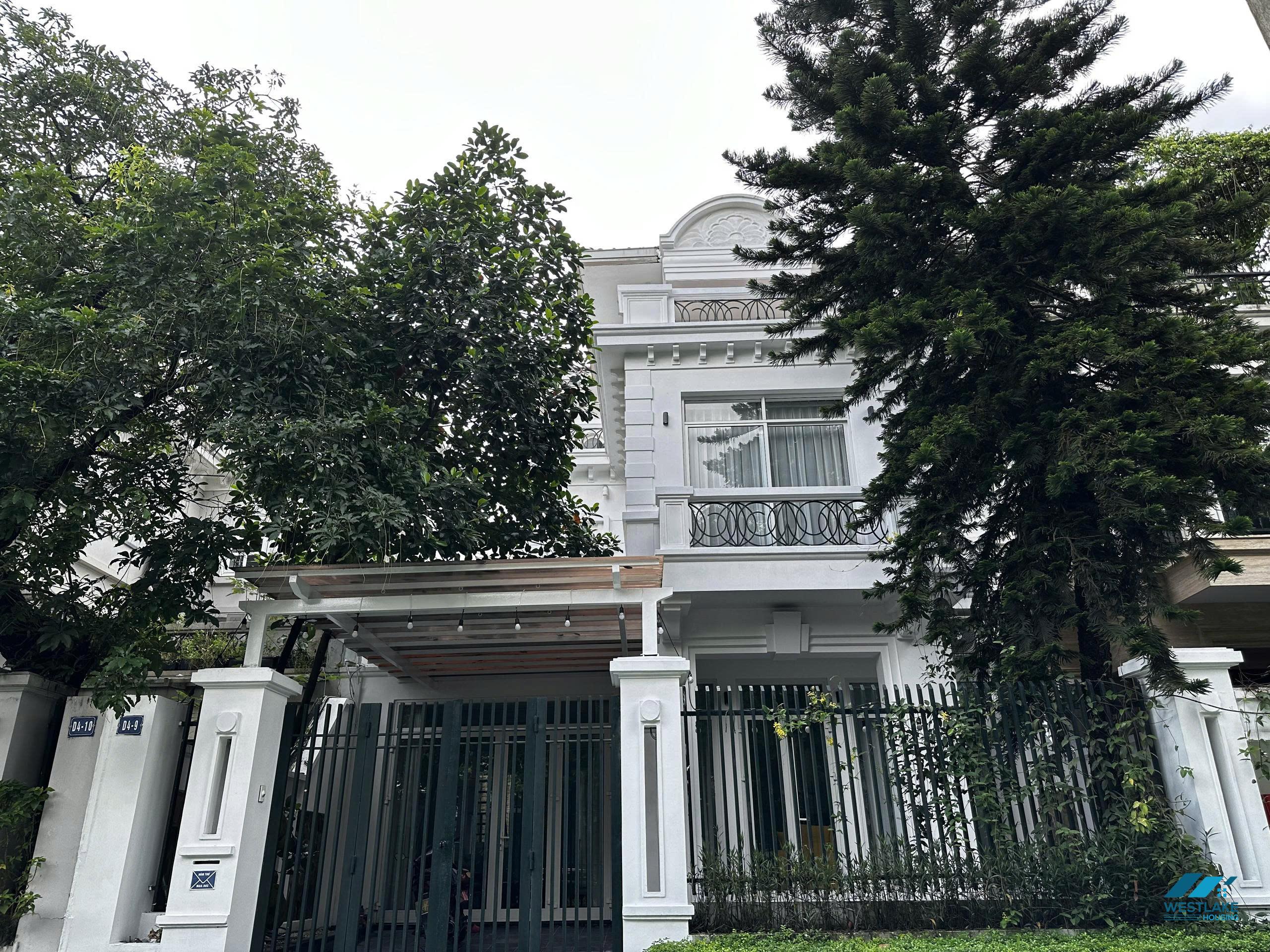 Beautiful 04 Bedroom newly renovated villa in Ciputra D4 Block, Hanoi, Near UNIS school for rent