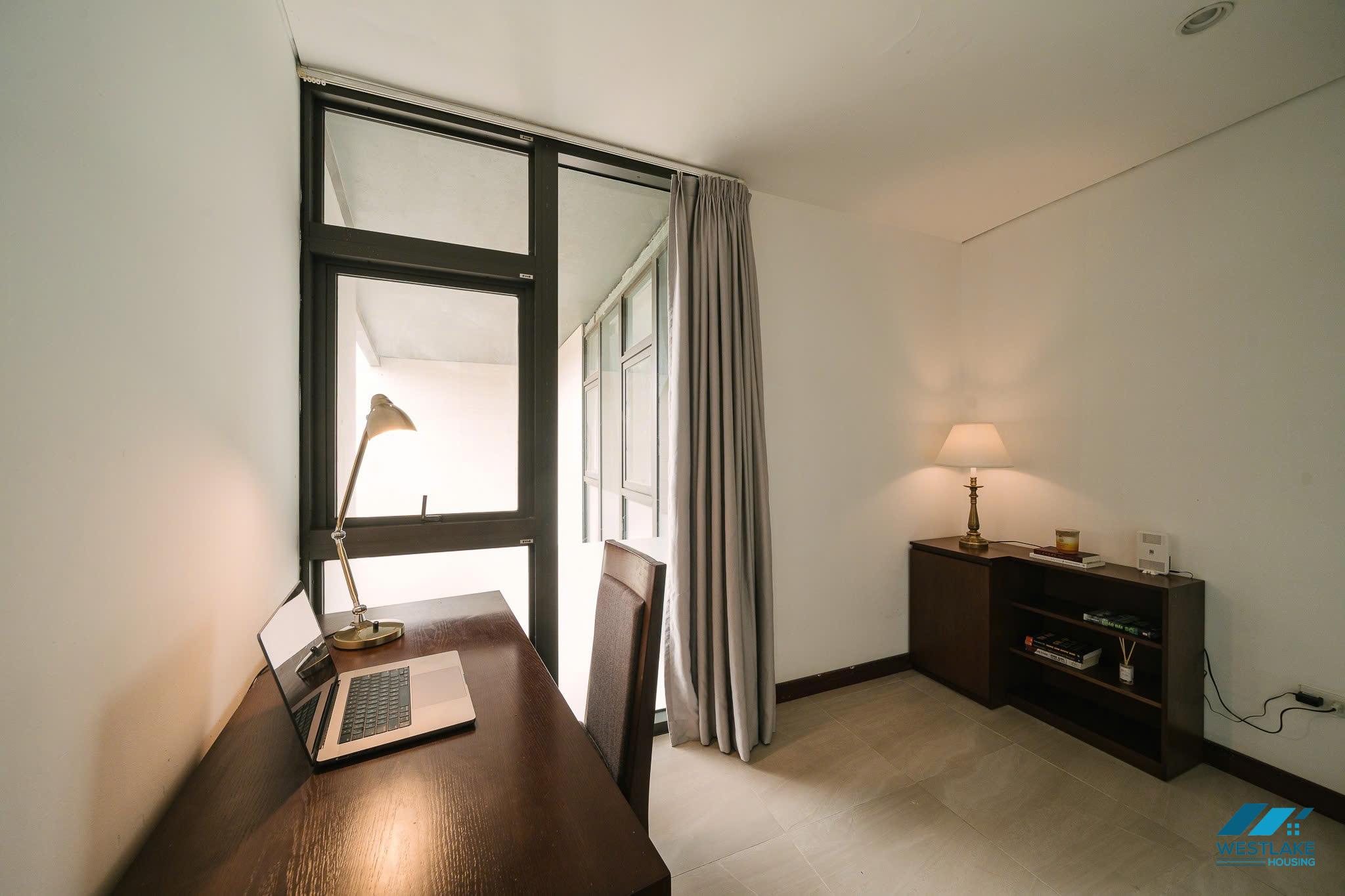 Lake view 2 bedrooms apartment for rent in Vu Mien area, Tay Ho, Ha Noi