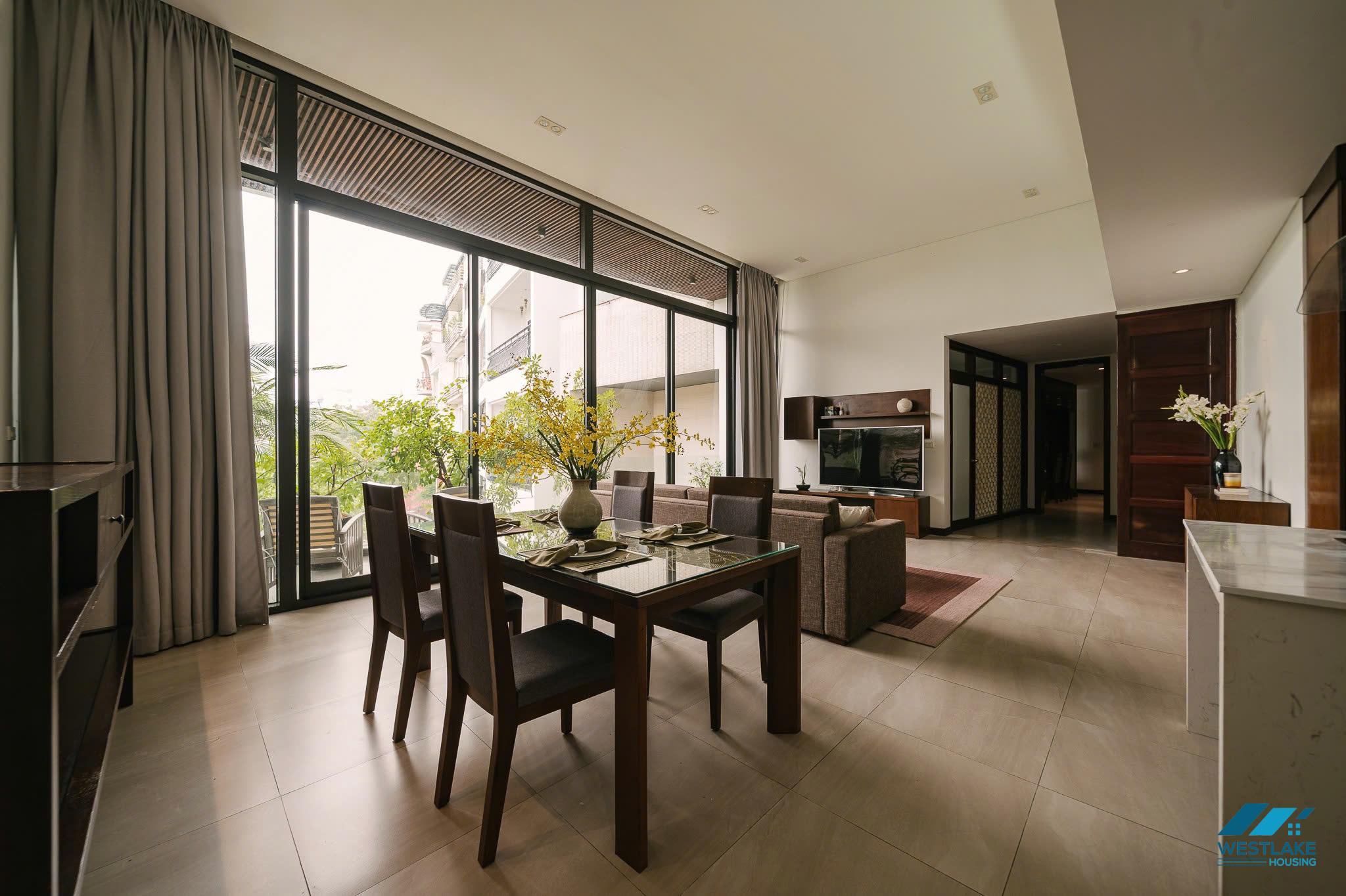 Lake view 2 bedrooms apartment for rent in Vu Mien area, Tay Ho, Ha Noi