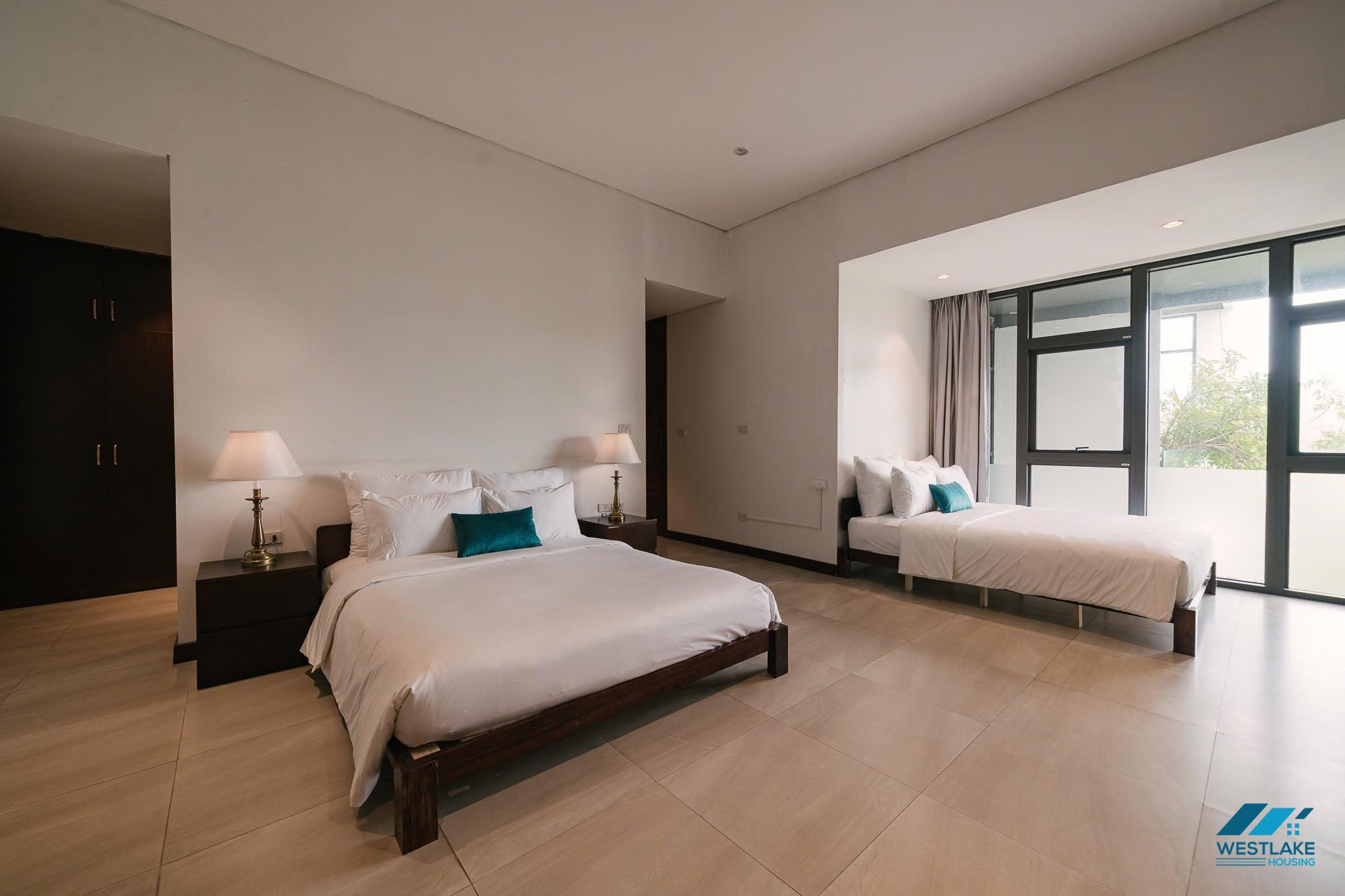 Lake view 2 bedrooms apartment for rent in Vu Mien area, Tay Ho, Ha Noi