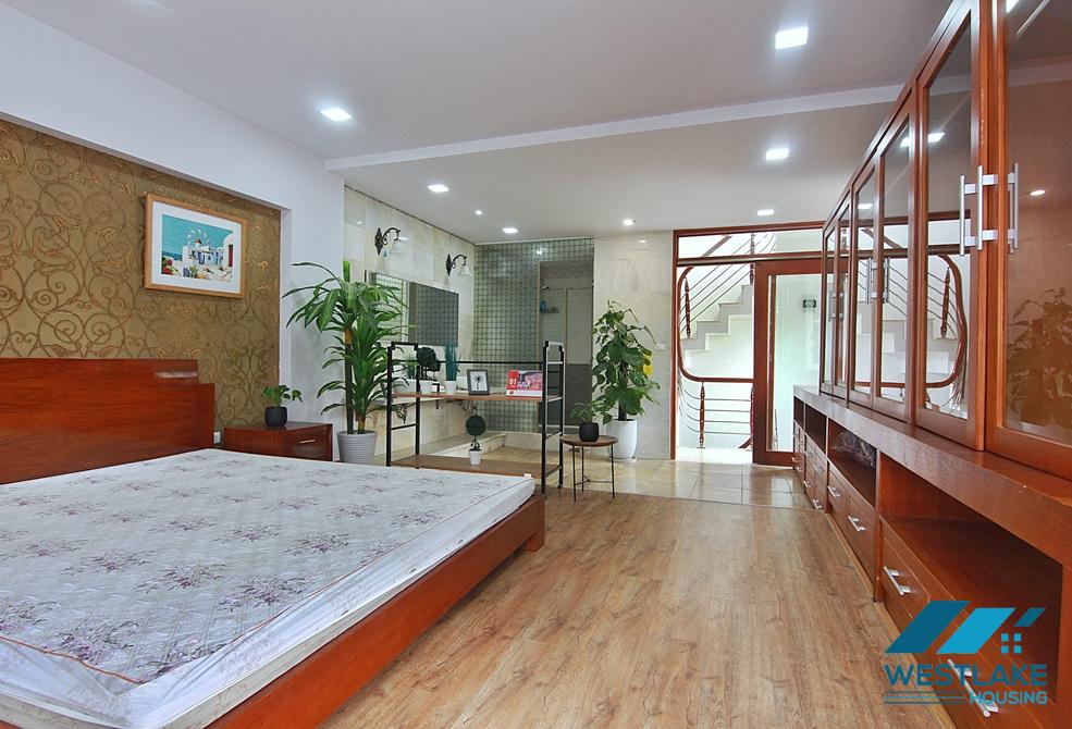 Garden 2 beds house for rent near Lotte Mall Tay Ho, Lac Long Quan